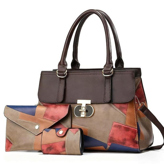 Artisan Patch Tote Handbag