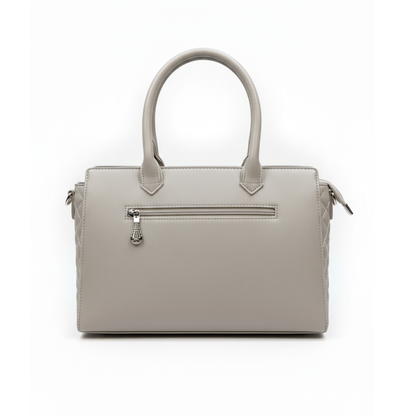 Quilted Carryall Grey Tote Bag