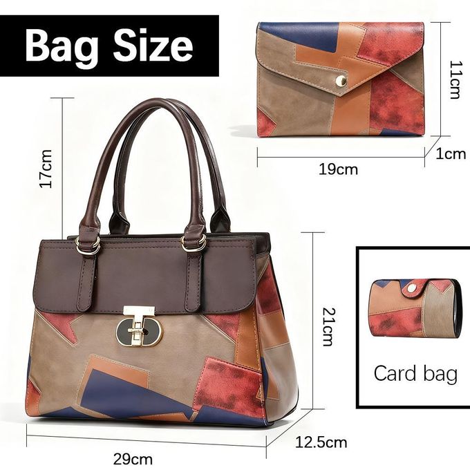 Artisan Patch Tote Handbag