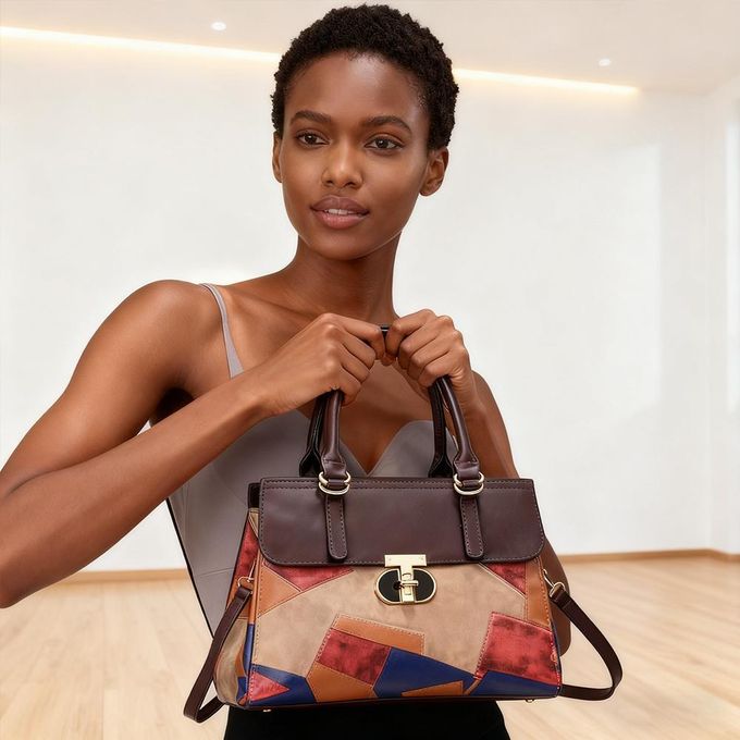 Artisan Patch Tote Handbag