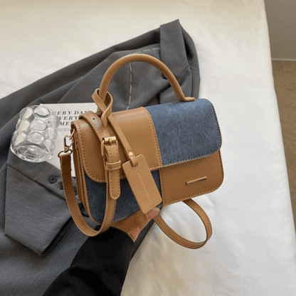 Denim Grace Satchel Crossbody Bag