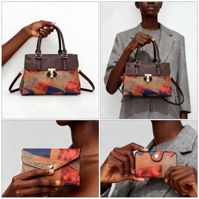 Artisan Patch Tote Handbag