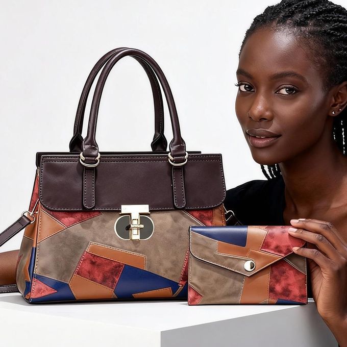 Artisan Patch Tote Handbag