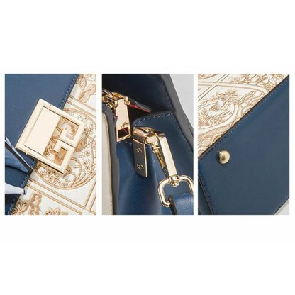 Regal Mosaic Blue Tote Handbag