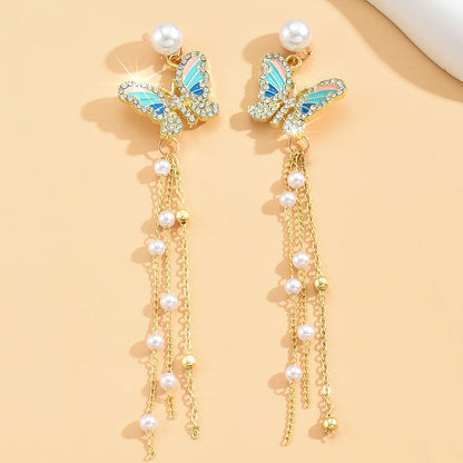 Butterfly Drop Earrings